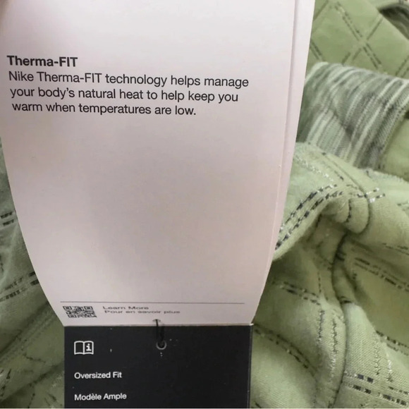 Nike Womens Yoga Therma Fit Jacquard Reversible Oversized Kimono Top XL - Picture 10 of 16